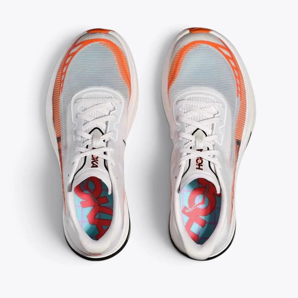 Hoka Cielo X1 2.0 Road Racing Shoes - White / Real Red