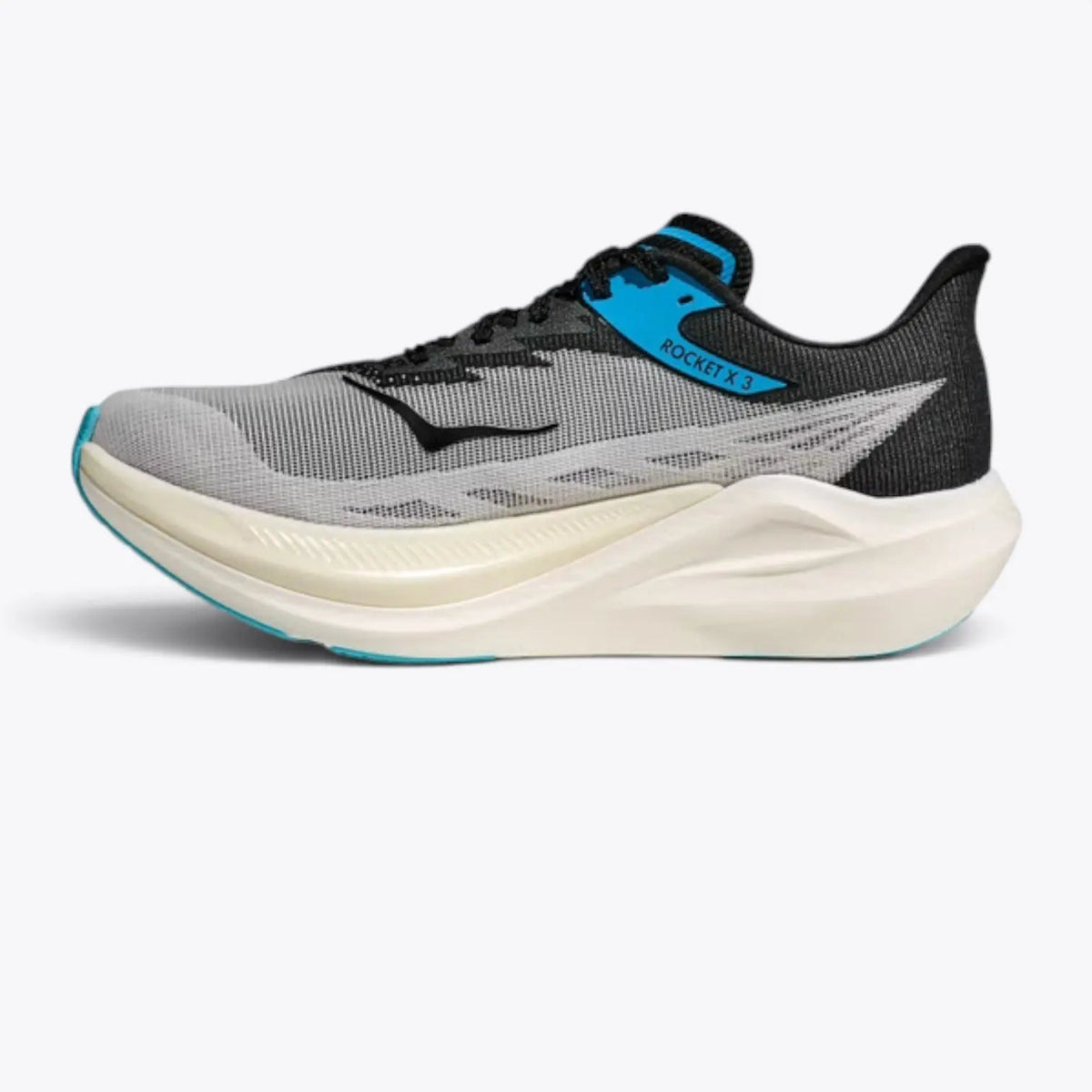 Hoka Rocket X 3 Carbon-Plated Road Racing Shoes - White / Black