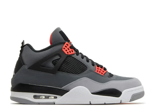Air Jordan 4 Retro Infrared Gray Sneakers