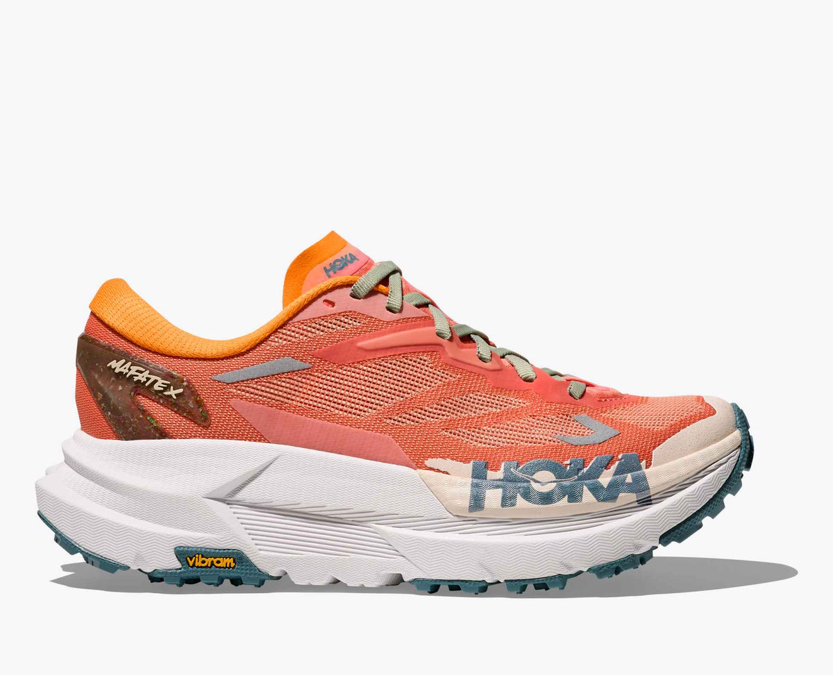 Hoka Mafate Speed X Trail Running Shoes - Coral / Pink