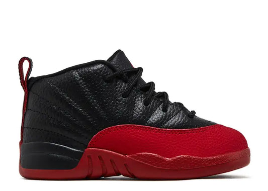 Air Jordan 12 Flu Game Black And Red High-Top Sneakers