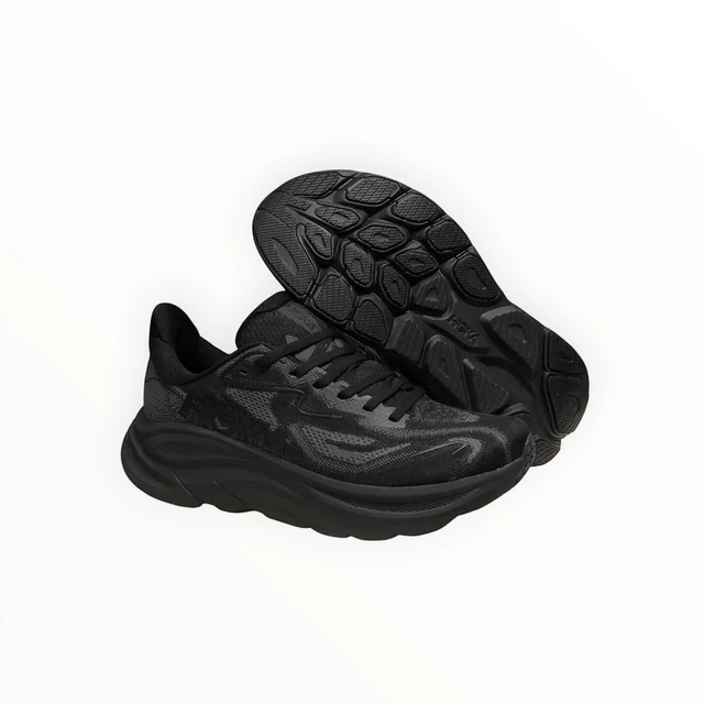 Hoka Clifton 10 Running Shoes - All Black